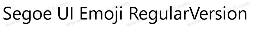 Segoe UI Emoji RegularVersion 140字体转换